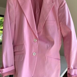 brooks brothers pink sateen blazer  12